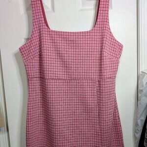 Forever 21 Pink Plaid Preppy Dress